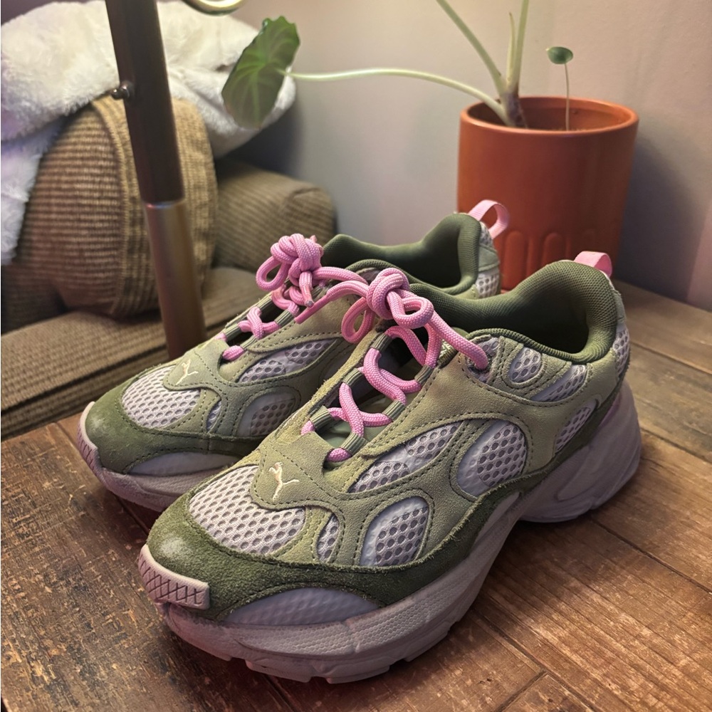 KidSuper Studios x Velophasis NU ‘Olive Green’ Sneakers - Puma - Picture 2 of 3